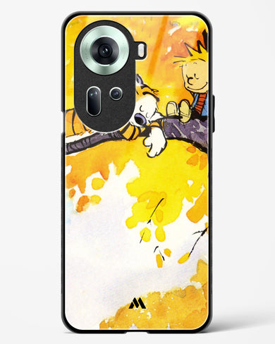 Calvin Hobbes Idyllic Life Glass Case Phone Cover (Oppo)