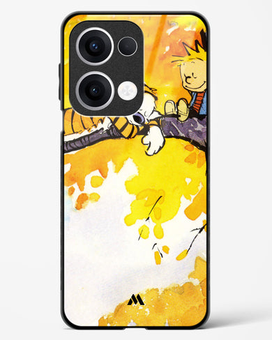 Calvin Hobbes Idyllic Life Glass Case Phone Cover (Oppo)
