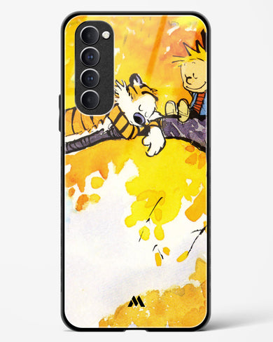 Calvin Hobbes Idyllic Life Glass Case Phone Cover (Oppo)