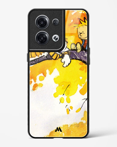 Calvin Hobbes Idyllic Life Glass Case Phone Cover-(Oppo)