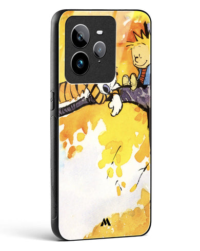 Calvin Hobbes Idyllic Life Glass Case Phone Cover (Realme)