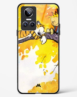 Calvin Hobbes Idyllic Life Glass Case Phone Cover-(Realme)