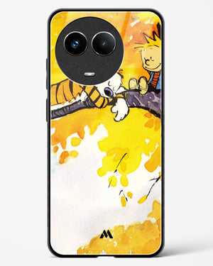 Calvin Hobbes Idyllic Life Glass Case Phone Cover (Realme)