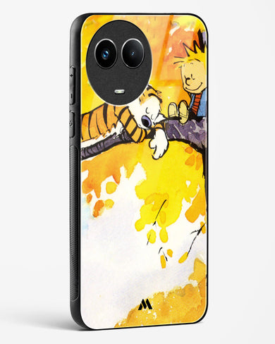 Calvin Hobbes Idyllic Life Glass Case Phone Cover (Realme)