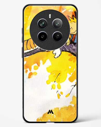 Calvin Hobbes Idyllic Life Glass Case Phone Cover (Realme)