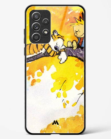 Calvin Hobbes Idyllic Life Glass Case Phone Cover-(Samsung)