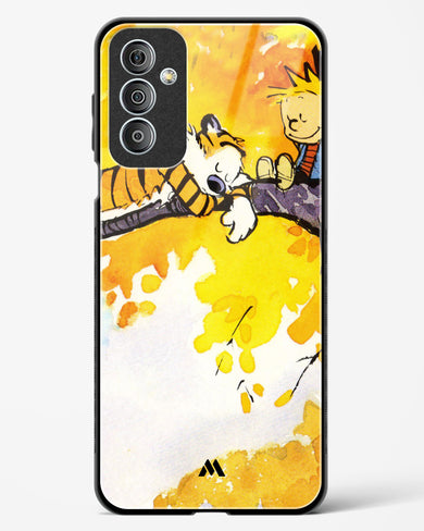 Calvin Hobbes Idyllic Life Glass Case Phone Cover-(Samsung)