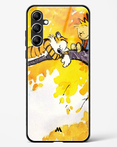 Calvin Hobbes Idyllic Life Glass Case Phone Cover-(Samsung)