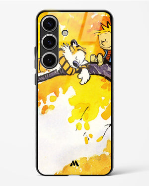 Calvin Hobbes Idyllic Life Glass Case Phone Cover-(Samsung)