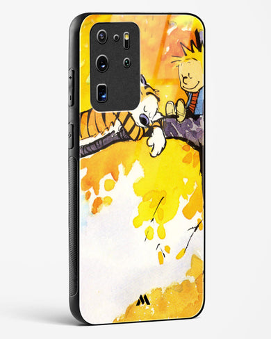 Calvin Hobbes Idyllic Life Glass Case Phone Cover-(Samsung)