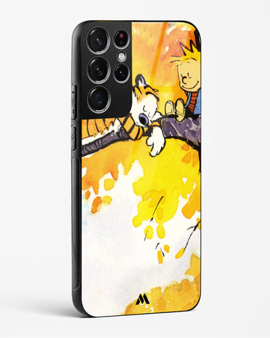 Calvin Hobbes Idyllic Life Glass Case Phone Cover-(Samsung)