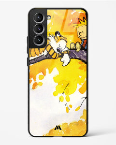 Calvin Hobbes Idyllic Life Glass Case Phone Cover (Samsung)