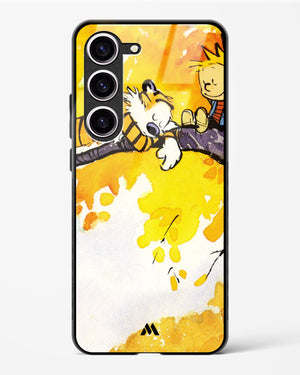 Calvin Hobbes Idyllic Life Glass Case Phone Cover-(Samsung)