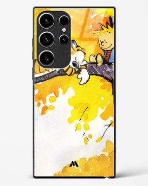 Calvin Hobbes Idyllic Life Glass Case Phone Cover-(Samsung)