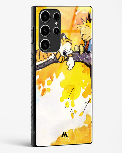 Calvin Hobbes Idyllic Life Glass Case Phone Cover-(Samsung)