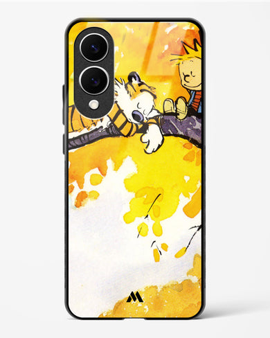 Calvin Hobbes Idyllic Life Glass Case Phone Cover (Samsung)
