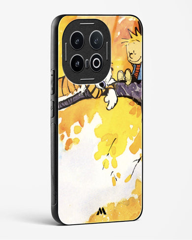 Calvin Hobbes Idyllic Life Glass Case Phone Cover (Vivo)