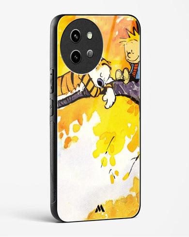 Calvin Hobbes Idyllic Life Glass Case Phone Cover (Vivo)