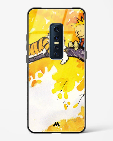 Calvin Hobbes Idyllic Life Glass Case Phone Cover-(Vivo)