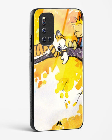 Calvin Hobbes Idyllic Life Glass Case Phone Cover-(Vivo)