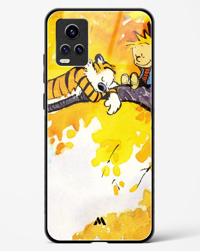 Calvin Hobbes Idyllic Life Glass Case Phone Cover-(Vivo)