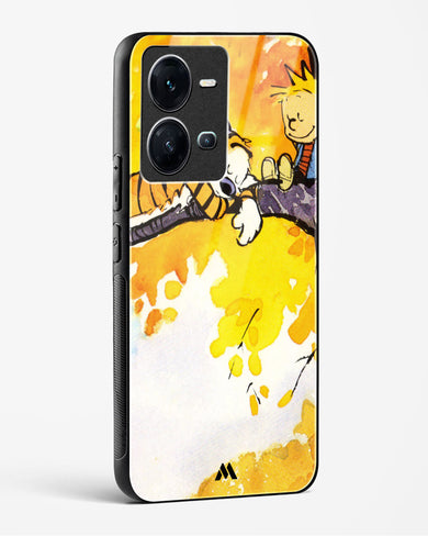 Calvin Hobbes Idyllic Life Glass Case Phone Cover (Vivo)