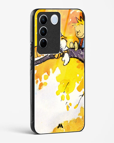 Calvin Hobbes Idyllic Life Glass Case Phone Cover (Vivo)