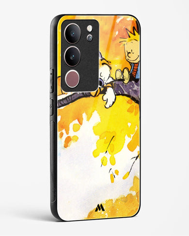 Calvin Hobbes Idyllic Life Glass Case Phone Cover (Vivo)