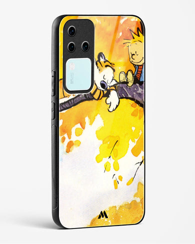 Calvin Hobbes Idyllic Life Glass Case Phone Cover (Vivo)