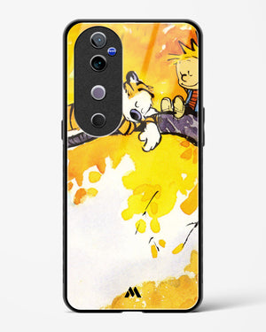 Calvin Hobbes Idyllic Life Glass Case Phone Cover (Vivo)