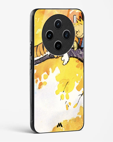 Calvin Hobbes Idyllic Life Glass Case Phone Cover (Vivo)