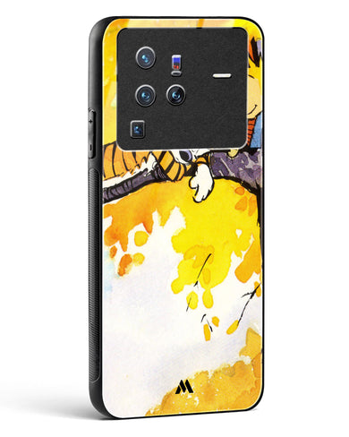 Calvin Hobbes Idyllic Life Glass Case Phone Cover (Vivo)