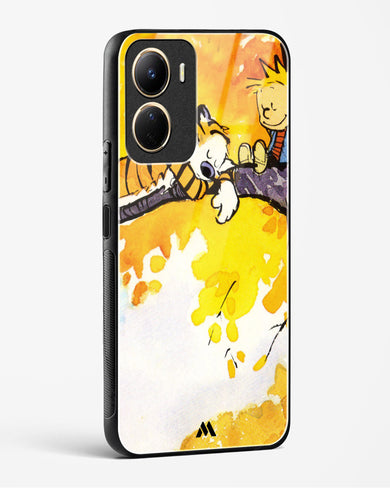 Calvin Hobbes Idyllic Life Glass Case Phone Cover (Vivo)