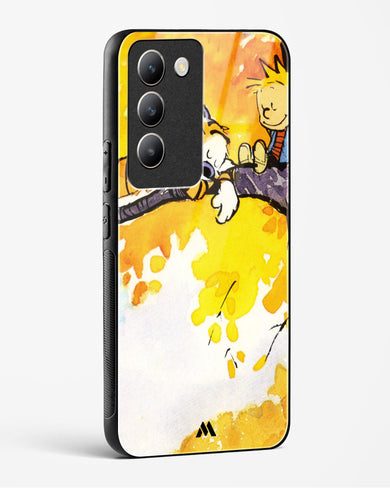 Calvin Hobbes Idyllic Life Glass Case Phone Cover (Vivo)