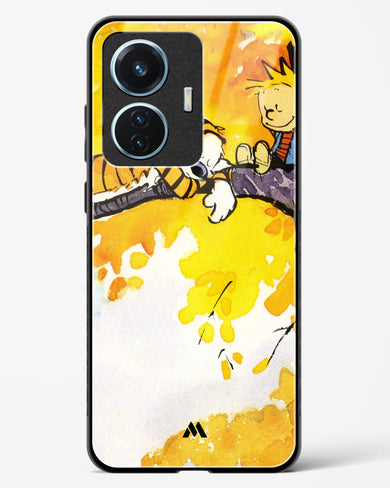 Calvin Hobbes Idyllic Life Glass Case Phone Cover (Vivo)
