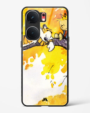 Calvin Hobbes Idyllic Life Glass Case Phone Cover (Vivo)