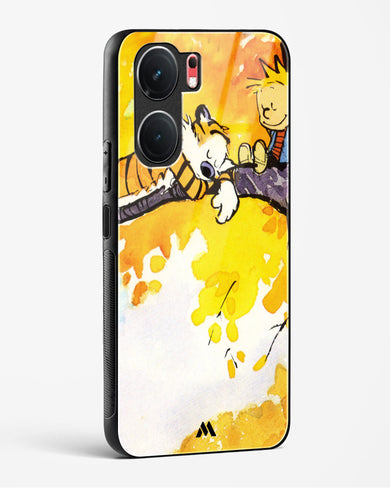 Calvin Hobbes Idyllic Life Glass Case Phone Cover (Vivo)