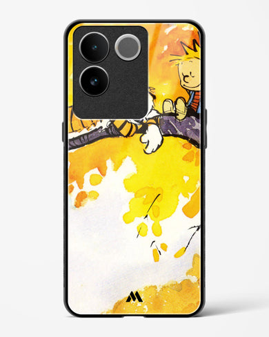 Calvin Hobbes Idyllic Life Glass Case Phone Cover (Vivo)