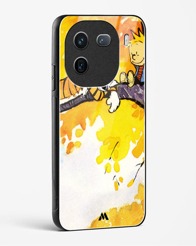 Calvin Hobbes Idyllic Life Glass Case Phone Cover-(Vivo)