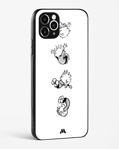 Calvin Hobbes Falling Glass Case Phone Cover (Apple)