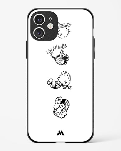 Calvin Hobbes Falling Glass Case Phone Cover (Apple)