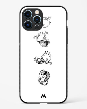 Calvin Hobbes Falling Glass Case Phone Cover (Apple)
