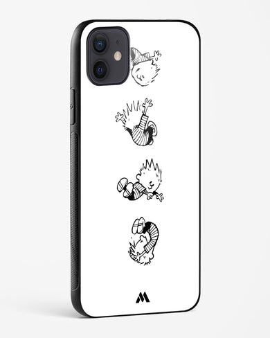 Calvin Hobbes Falling Glass Case Phone Cover (Apple)