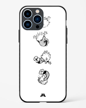 Calvin Hobbes Falling Glass Case Phone Cover (Apple)