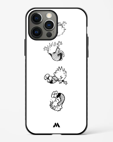 Calvin Hobbes Falling Glass Case Phone Cover (Apple)