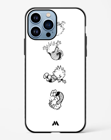 Calvin Hobbes Falling Glass Case Phone Cover (Apple)