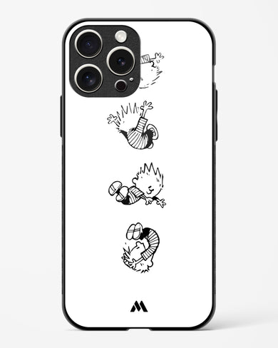 Calvin Hobbes Falling Glass Case Phone Cover (Apple)