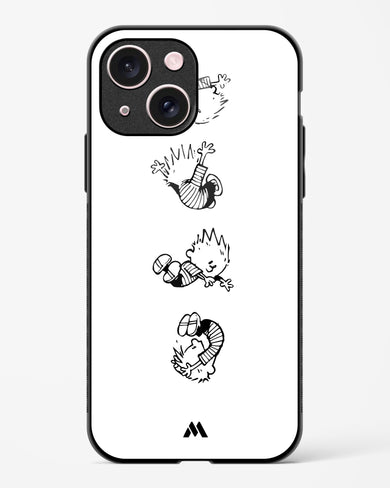 Calvin Hobbes Falling Glass Case Phone Cover (Apple)