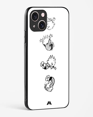 Calvin Hobbes Falling Glass Case Phone Cover (Apple)