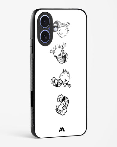 Calvin Hobbes Falling Glass Case Phone Cover (Apple)